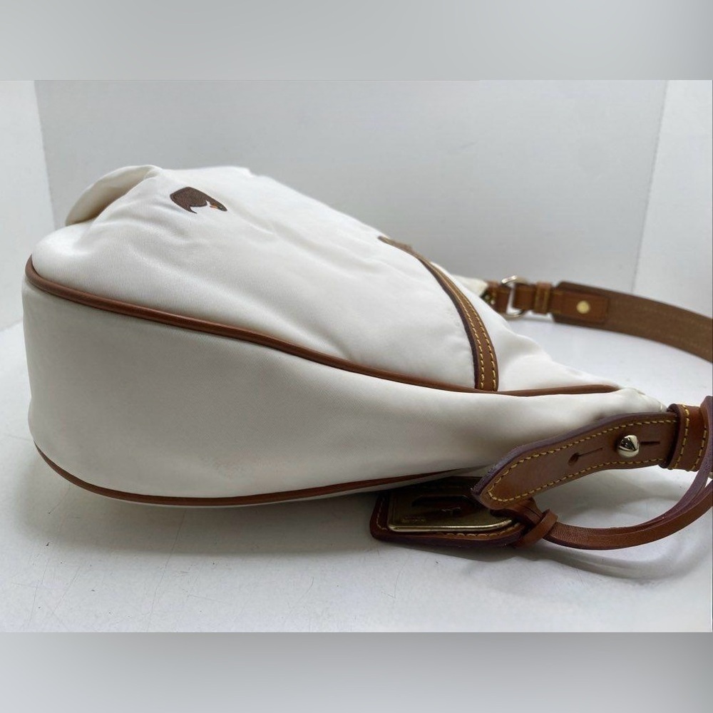 Dooney & Bourke White Nylon East West Collins Hobo Bag - Picture 6 of 15